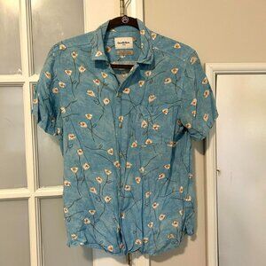 Blue Floral Short Sleeve